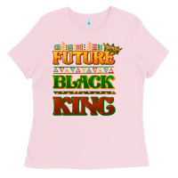 Bubblegum Pink Future black king Ladies Tee - HowdyJamesFarm
