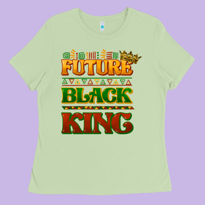 Future Black King Ladies Tee Designed By Howdyjamesfarm