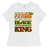 White Future black king Ladies Tee - HowdyJamesFarm