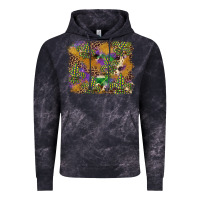Cloud Black mardi gras plaid purple glitter cowhide  leopard Vintage Hoodie - FaDigitalArtStudio