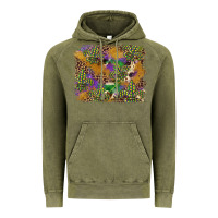 Vintage Olive mardi gras plaid purple glitter cowhide  leopard Vintage Hoodie - FaDigitalArtStudio