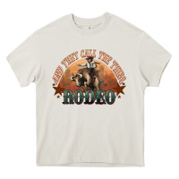 Cream And they call the thing rodeo bull bullfighter Heavy Core Tee - HowdyJamesFarm