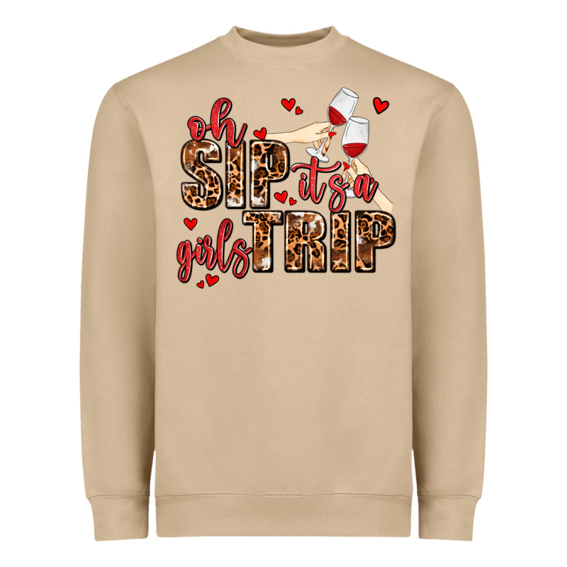 Oh Sip Its A Girls Trip Heavyweight Sweatshirt by AdoDesignShop | Teevron
