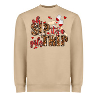 Mushroom oh sip its a girls trip Heavyweight Sweatshirt - AdoDesignShop