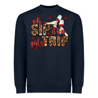 Navy oh sip its a girls trip Heavyweight Sweatshirt - AdoDesignShop