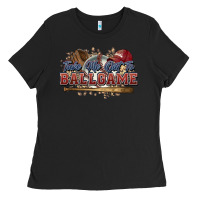 Black Take me out to ball game baseball Ladies Tee - HowdyJamesFarm