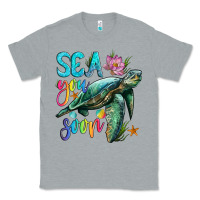 Heather Grey sea you soon with sea turtle Classic Tee - Artiststas