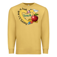 Antique Gold teaching is a work of heart Premium Sweatshirt - JahusDesignShop