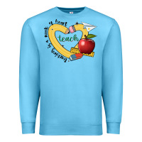 Ocean Blue teaching is a work of heart Premium Sweatshirt - JahusDesignShop