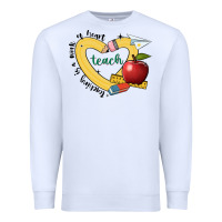 White teaching is a work of heart Premium Sweatshirt - JahusDesignShop