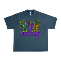 Midnight Navy Tis the season crawfish Mardi Gras Urban Heavy Tee - FaDigitalArtStudio