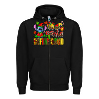 Black dear aanta define good Zipper Hoodie - AdoDesignShop
