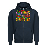 Navy dear aanta define good Zipper Hoodie - AdoDesignShop