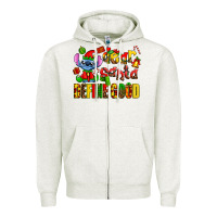 Oatmeal Heather dear aanta define good Zipper Hoodie - AdoDesignShop