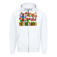 White dear aanta define good Zipper Hoodie - AdoDesignShop