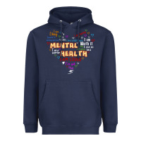 Navy mental health matters Heavyweight Hoodie - JahusDesignShop