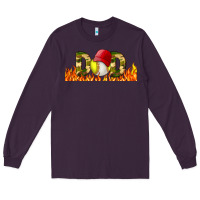 Plum Baseball And Softball Dad Libbey Glass Long Sleeve Tee - BundleAndBundleShop