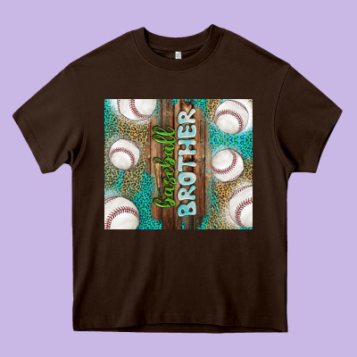 Baseball Brother Heavy Core Tee Designed By Tumblerdesignbyshophia