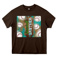 Chocolate Brown baseball brother Heavy Core Tee - TumblerDesignByShophia