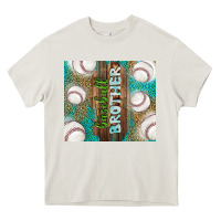 Cream baseball brother Heavy Core Tee - TumblerDesignByShophia