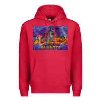Cardinal Happy Halloween Raccoon Premium Hoodie - LillyAllenDesigns