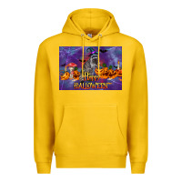 Lemon Happy Halloween Raccoon Premium Hoodie - LillyAllenDesigns