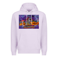 Lilac Happy Halloween Raccoon Premium Hoodie - LillyAllenDesigns