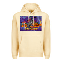 Pina Colada Happy Halloween Raccoon Premium Hoodie - LillyAllenDesigns