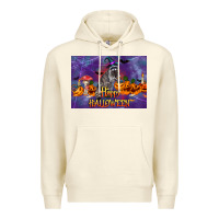 Sandshell Happy Halloween Raccoon Premium Hoodie - LillyAllenDesigns