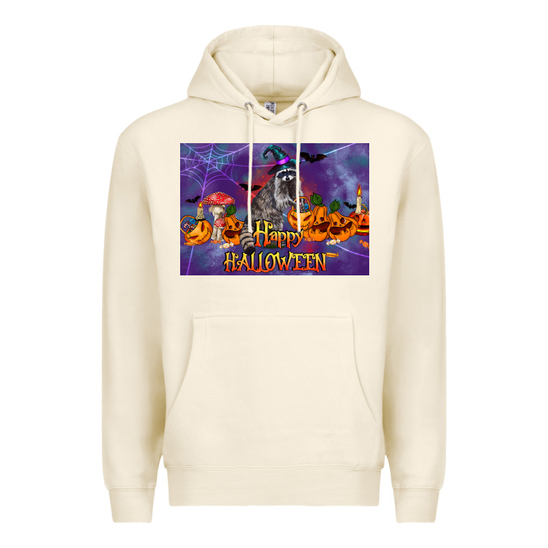 Happy Halloween Raccoon Premium Hoodie by LillyAllenDesigns | Teevron
