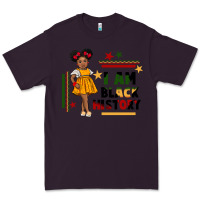Plum i am black history black girl peekaboo juneteenth Premium Tee - CowGirlArtShop