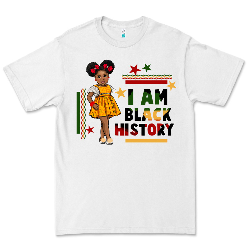 I Am Black History Black Girl Peekaboo Juneteenth Premium Tee by CowGirlArtShop | Teevron