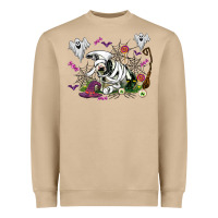 Mushroom halloween cow and ghosts Heavyweight Sweatshirt - AdoDesignShop