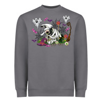 Storm halloween cow and ghosts Heavyweight Sweatshirt - AdoDesignShop