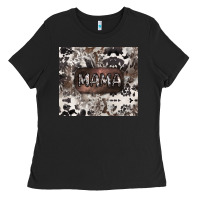 Black mama cowhide cowgirl Ladies Tee - CowGirlArtShop