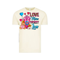 Love More Worry Less Valentines Day Cold Drink Vintage Tee | Teevron