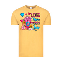 Vintage Mustard Love More Worry Less Valentines Day Cold Drink Vintage Tee - FaDigitalArtStudio
