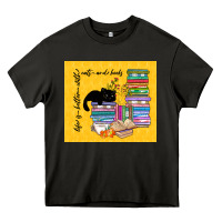 Asphalt life is better with cats and books Heavy Core Tee - TumblerDesignByShophia