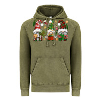 Vintage Olive Christmas Gnomes Vintage Hoodie - BundleAndBundleShop