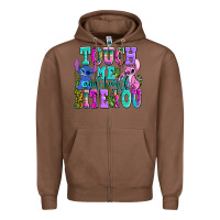 Chestnut touch me and i will bite Zipper Hoodie - AdoDesignShop
