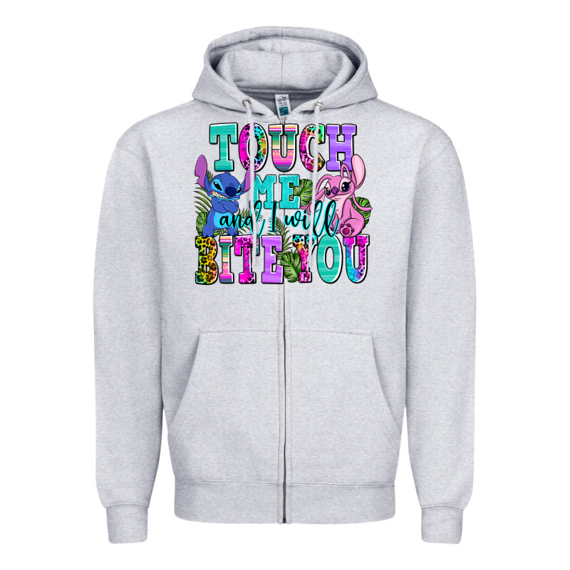 Touch Me And I Will Bite Zipper Hoodie by AdoDesignShop | Teevron