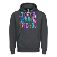 Smoke touch me and i will bite Zipper Hoodie - AdoDesignShop