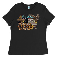Black One nation under god 4th of july Ladies Tee - HowdyJamesFarm