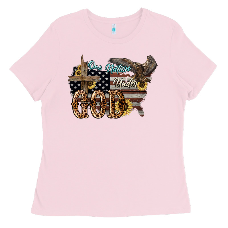 One Nation Under God 4th Of July Ladies Tee by HowdyJamesFarm | Teevron