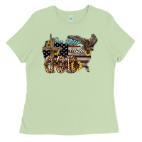 Matcha One nation under god 4th of july Ladies Tee - HowdyJamesFarm