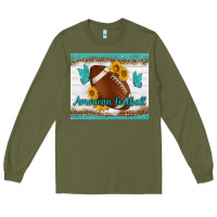 Army Green american football and butterfly mousepad Long Sleeve Tee - BundleAndBundleShop