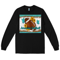 Black american football and butterfly mousepad Long Sleeve Tee - BundleAndBundleShop