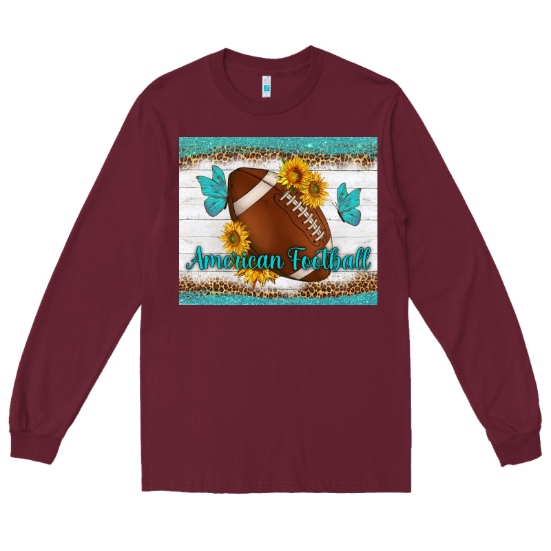American Football And Butterfly Mousepad Long Sleeve Tee by BundleAndBundleShop | Teevron