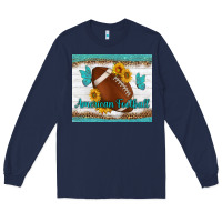 Navy american football and butterfly mousepad Long Sleeve Tee - BundleAndBundleShop