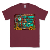 Burgundy Christmas begins with christ cross Classic Tee - Jasminsmagicworld